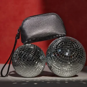 Hot Aquatalia Medium Zip Wristlet Silver